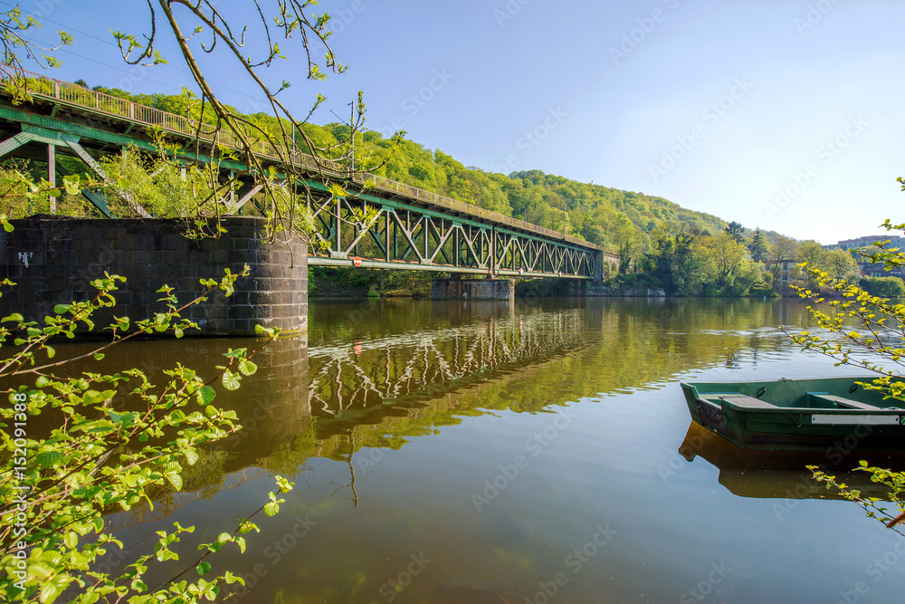 Obraz premium View To Kettwig Lake / Germany