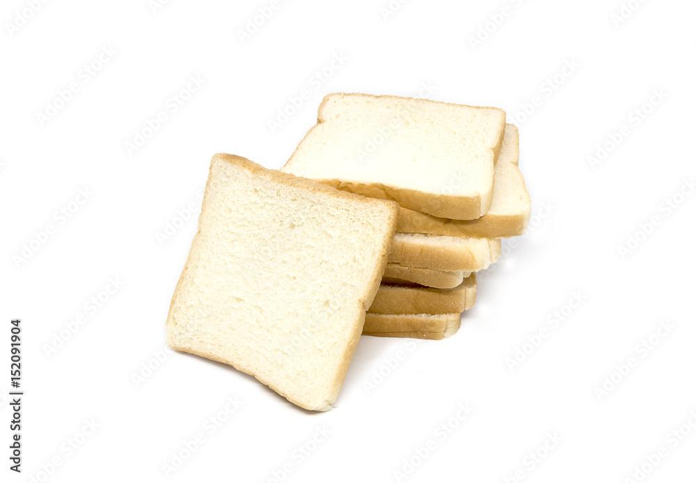Sandwich bread isolated on white background
