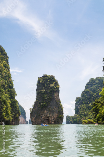 James Bond island in Phang Nga province  Thailand.