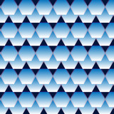 abstract colorful pentagon on blue background
