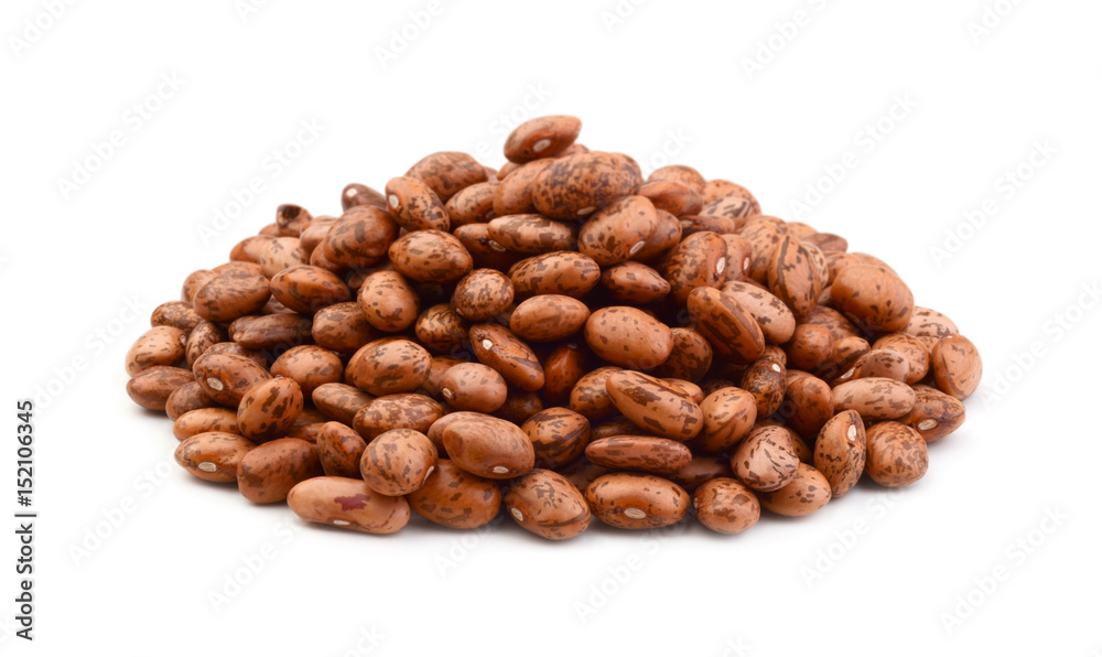 Pinto beans pile isolated on white Pinto beans pile isolated on white