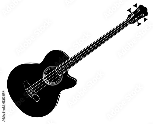 Bass guitar. 