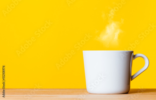 cup of fresh hot coffee