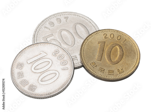 Fotografija Korean coins won