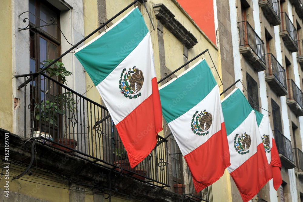 Flagi Meksyku - obrazy, fototapety, plakaty 