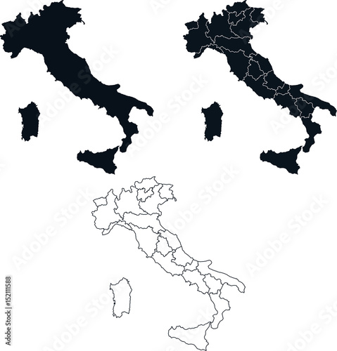 Italy map collection