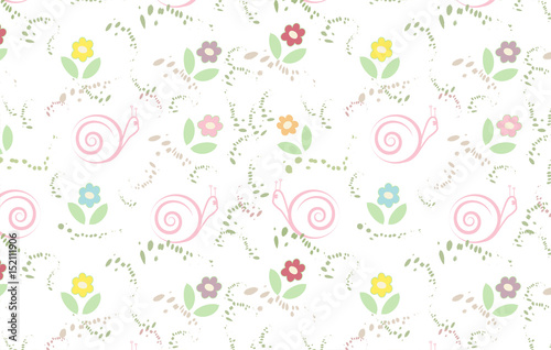vector floral wallpaper with soft color 