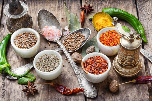 diversity of oriental spices