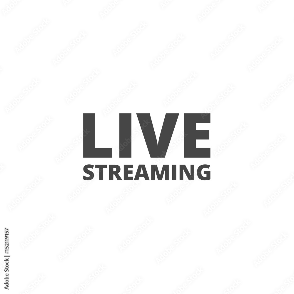 Video play live streaming graphic vector
