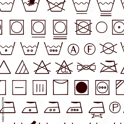 Laundry signs pattern