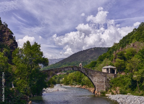 Ponte del Diavolo a Lanzo Torinese in piemonte