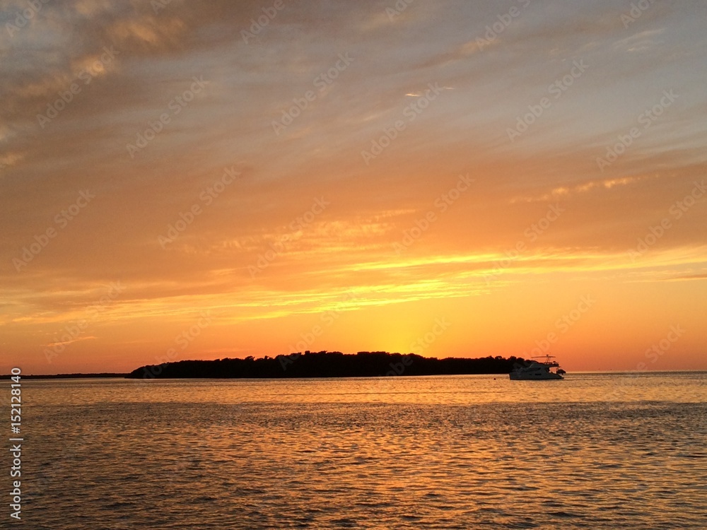 Romantic sunset in Florida