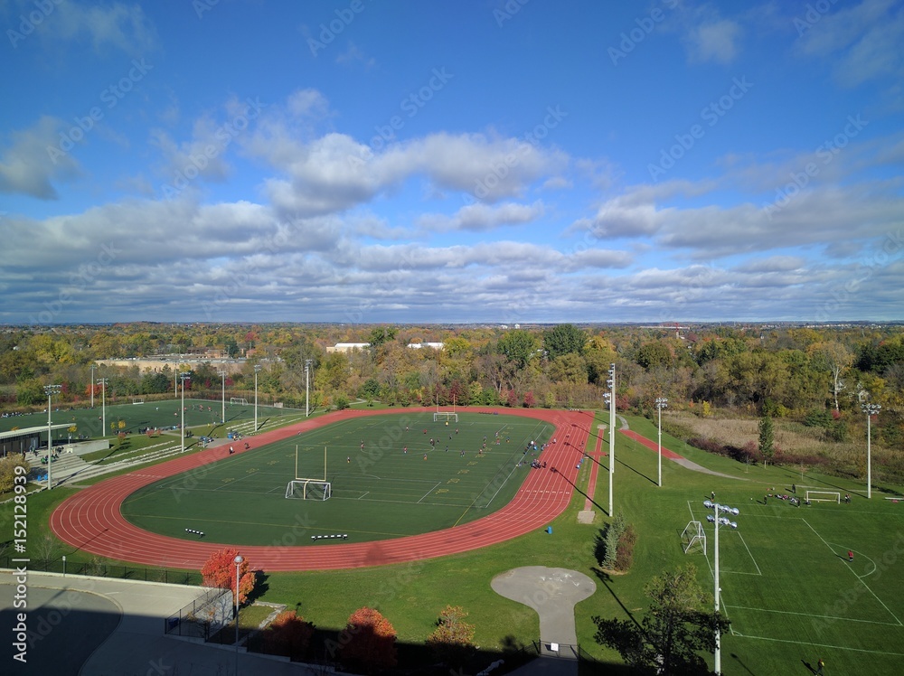 aerial view of a Sports Fields aerial view of a Sports Fields