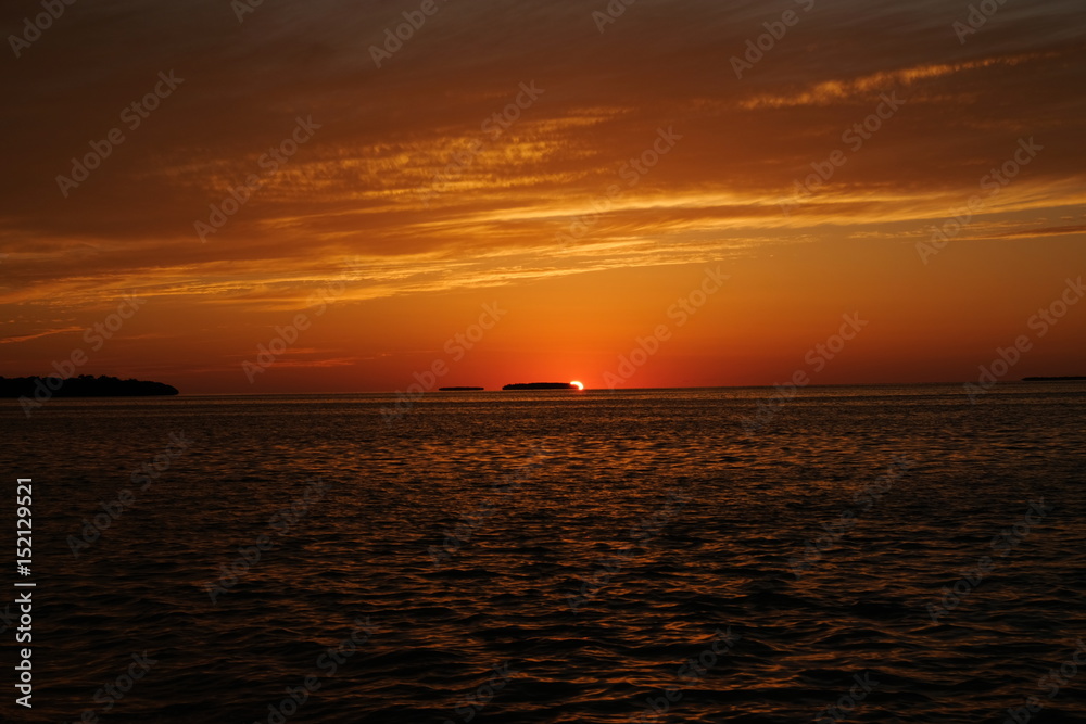 Romantic sunset in Florida