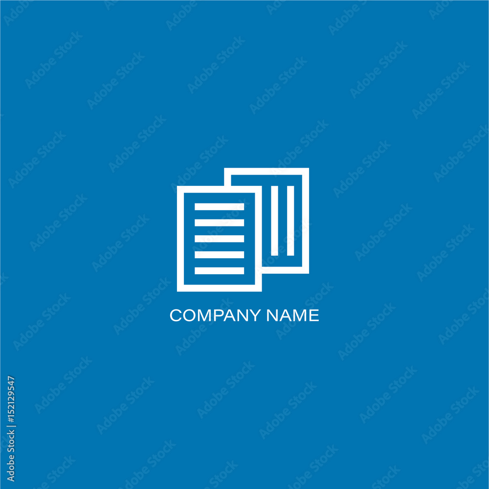 Obraz premium Finance documents company Logo