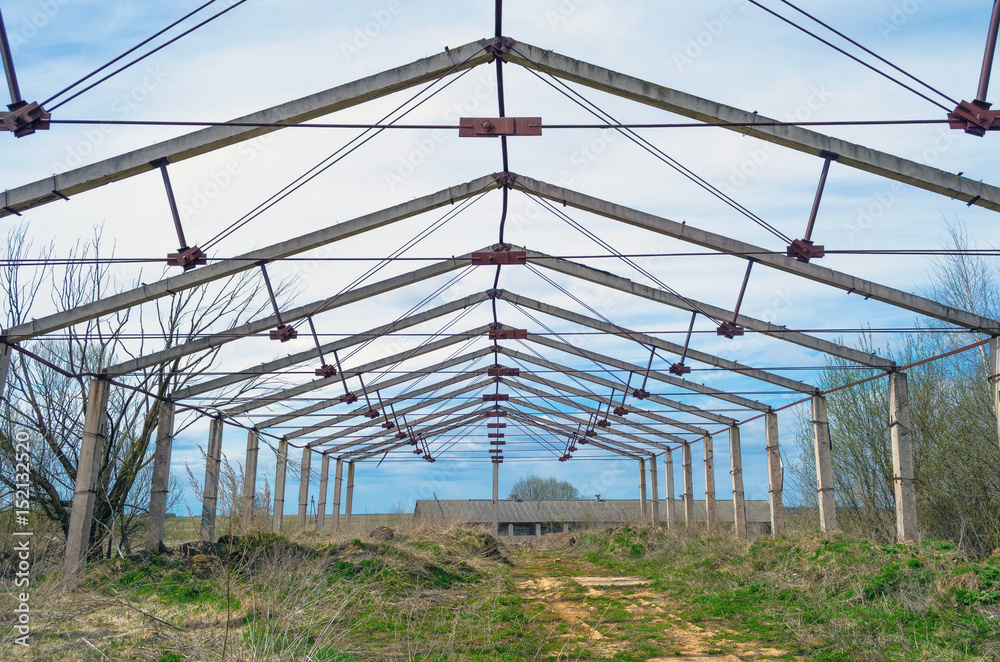 Structure of the old barn is abandoned rural. Structure of the old barn is abandoned rural.