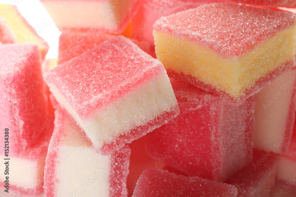 Tasty and colorful jelly candies, closeup Tasty and colorful jelly candies, closeup