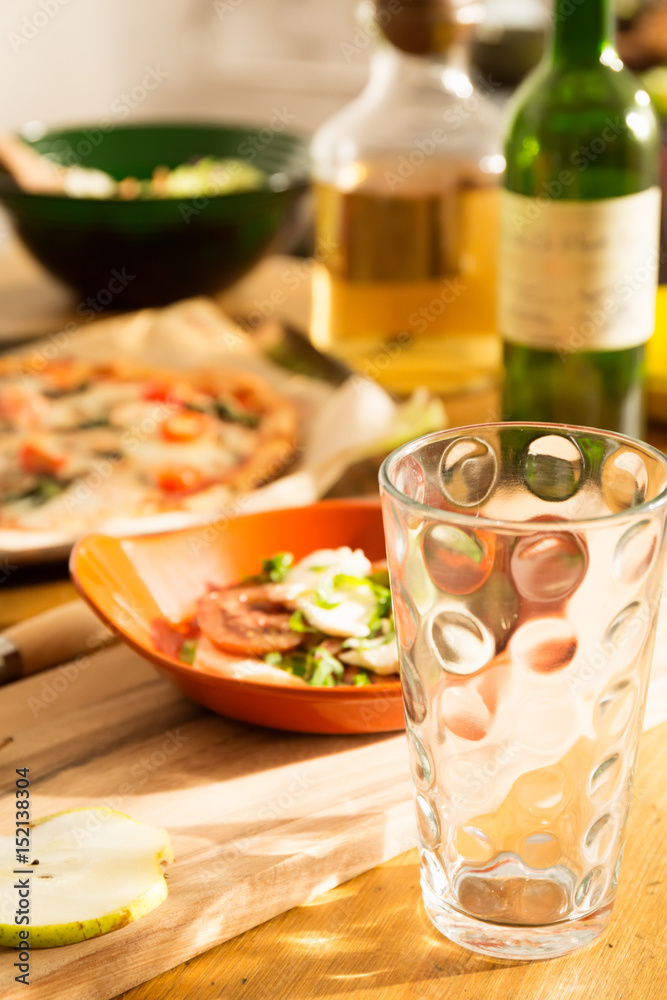 Friendly family dinner party preparation Friendly family dinner party preparation