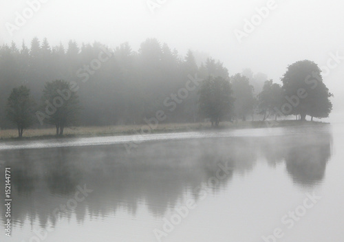 Fog over lake