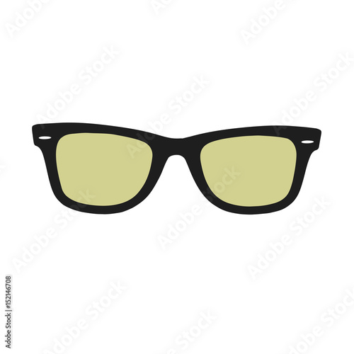 Vector illustration with sunglasses