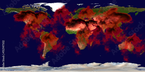 Fényképezés High resolution Earth contamination radiation nuclear war waste pollution chemical weapons world map