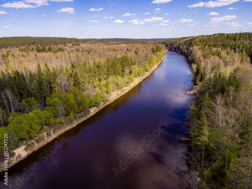 drone image. aerial view of rural area