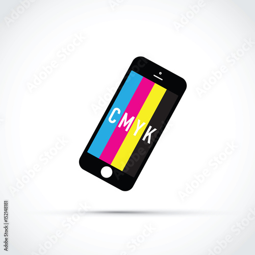 cmyk mobile phone colour selector