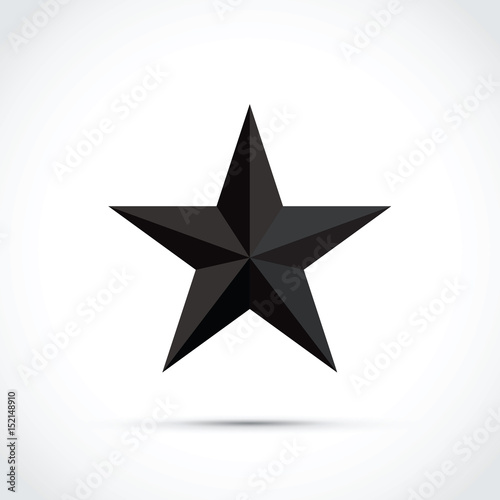 3d star shape icon