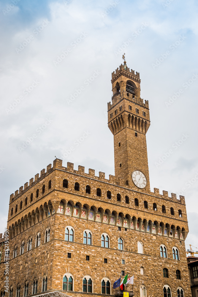 Le Palazzo Vecchio et la Torre d'Arnolfo à Florence