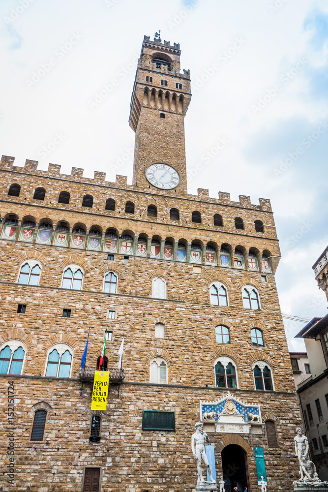 Le Palazzo Vecchio et la Torre d'Arnolfo à Florence