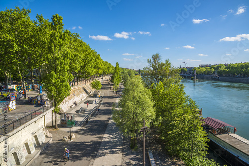 Lyon/les quais du Rhône