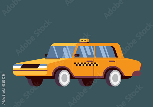 Taxi driver Call with smartphone service background