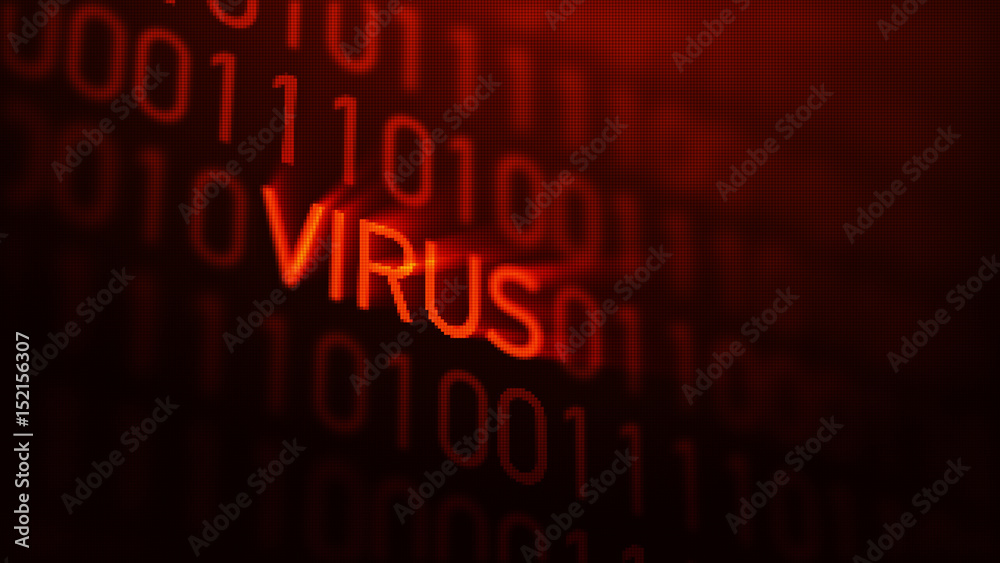 3d illustration with concept of computer virus 3d illustration with concept of computer virus