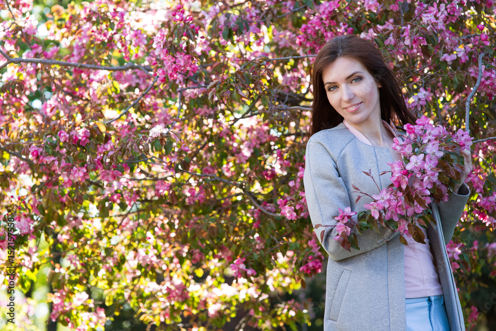 Young woman in the spring Young woman in the spring