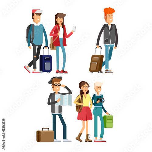 Students traveling vocation time