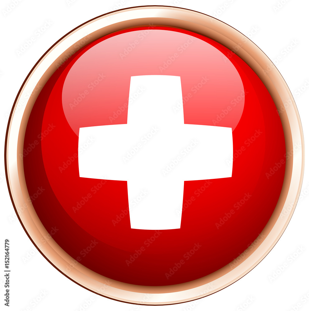 Obraz premium Flag of Switzerland on round frame