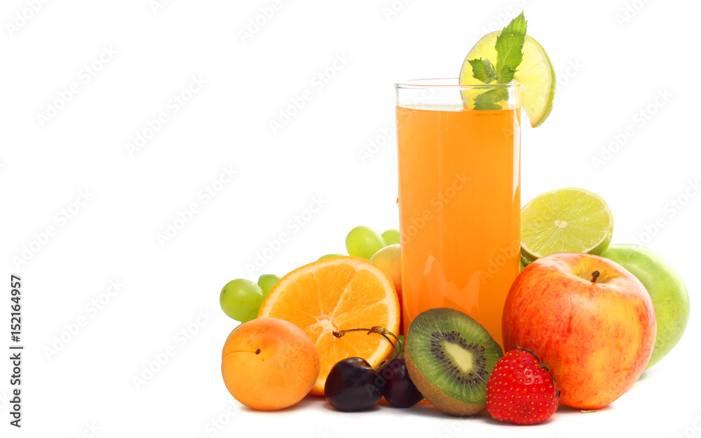 Summer mixed fruit juice