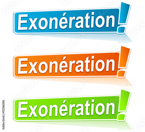 exonération sur étiquette
