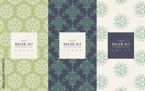 Vector set of packaging design templates
