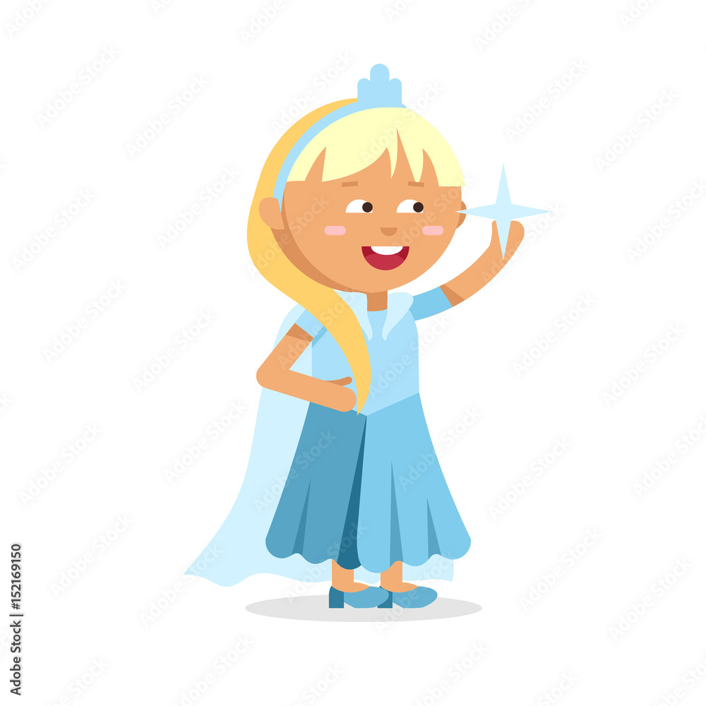 Beautiful blonde princess Cinderella in blue dress Beautiful blonde princess Cinderella in blue dress