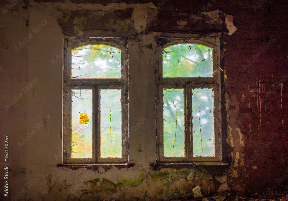 The old and ruined widow of building, lost places The old and ruined widow of building, lost places
