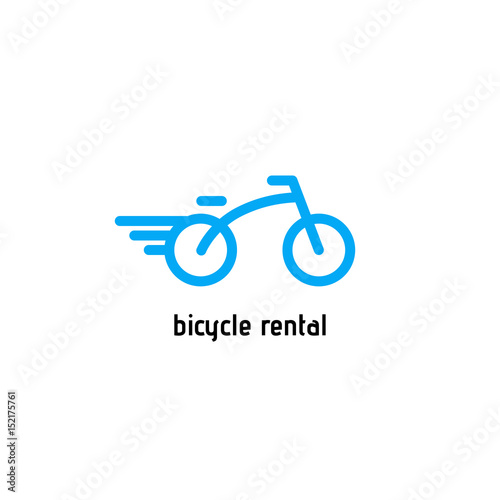 Bicycle vector logo. Design template