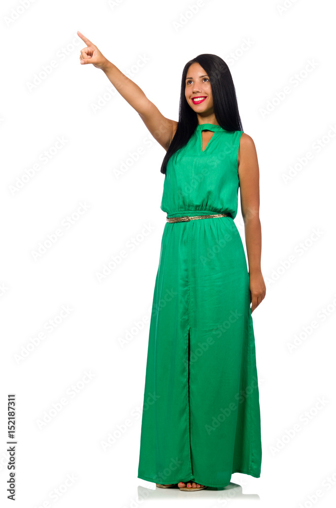 Nice woman model isolated on the white background Nice woman model isolated on the white background