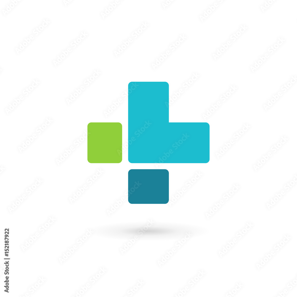 Letter L cross plus medical logo icon design template elements Letter L cross plus medical logo icon design template elements