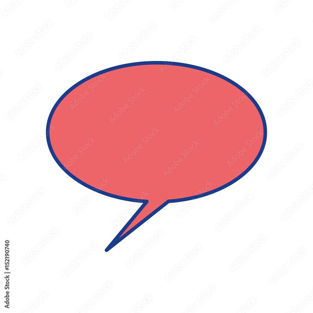 speech bubble icon over white background. vector illustration