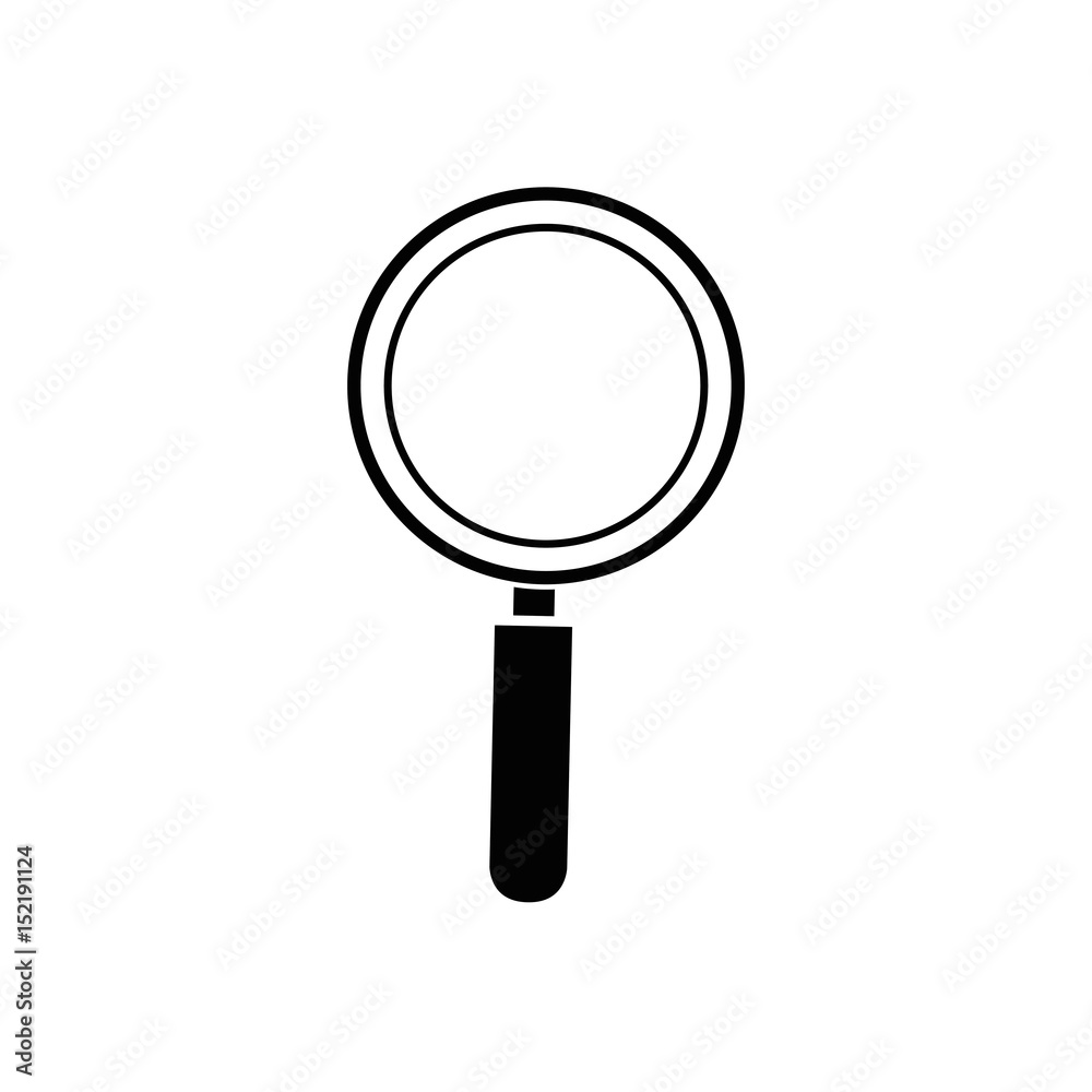magnifying glass icon over white background. vector illustration magnifying glass icon over white background. vector illustration
