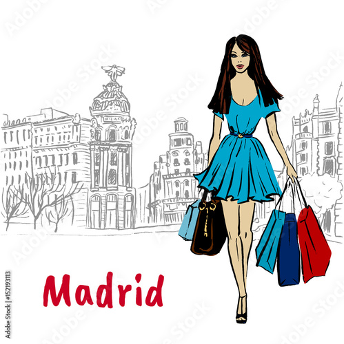 woman with shopping bags