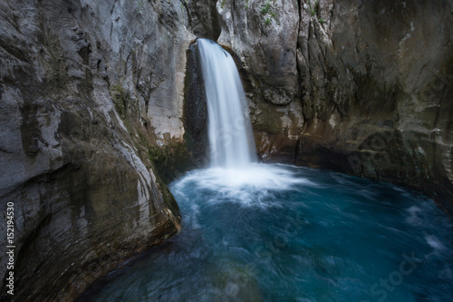 Waterfall in mountain Sapadere canyon in Turkey © Saida