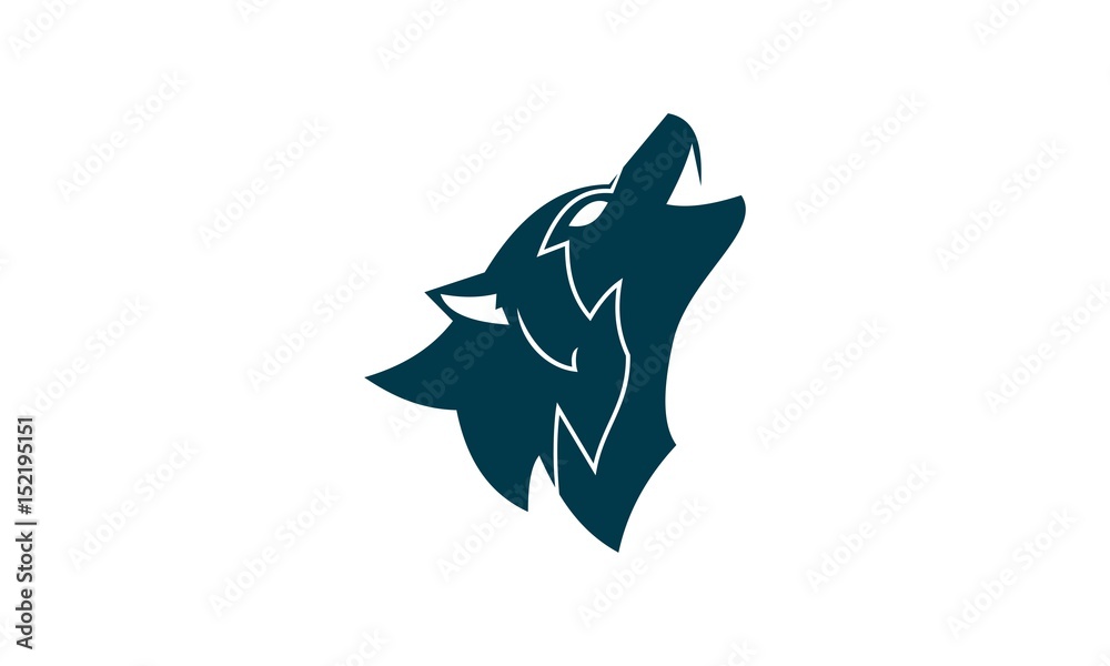 Wolf Head Logo Template Wolf Head Logo Template