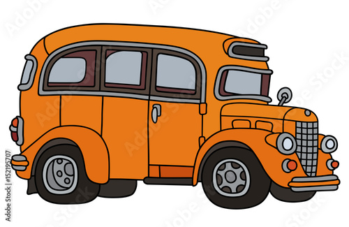 Old orange bus